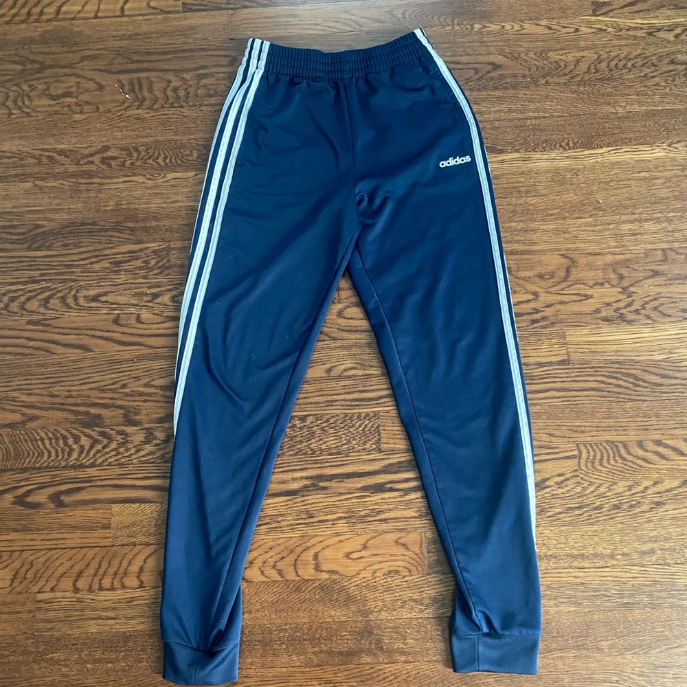 adidas Kids Navy Blue Track Pants